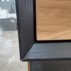 SAMPLE SALE-1200mm Deep Oak Plywood Wall Hung Vanity Cabinet Only